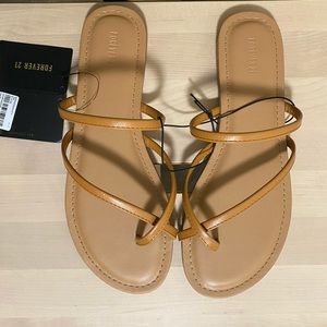 NWT Tan Forever 21 Sandals